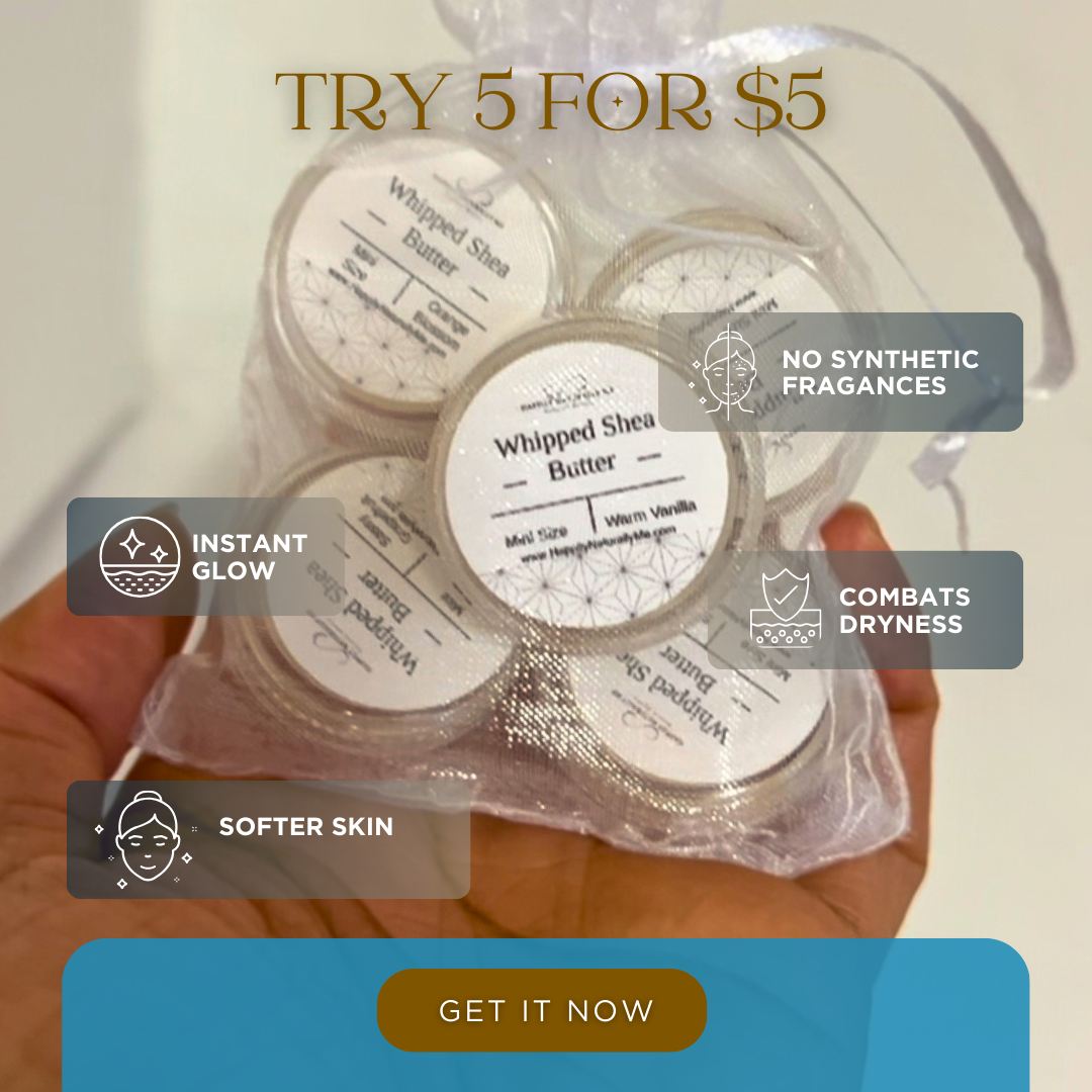 5 For $5 Whipped Shea Butter Mini Pack